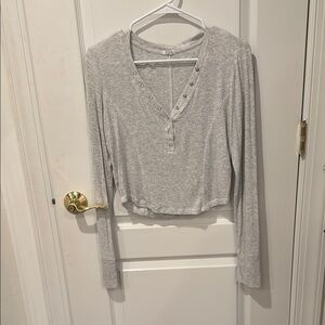 Gray Long Sleeve Women's Top - Garage